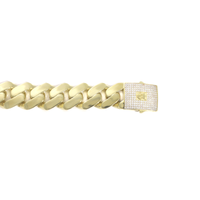 Thumbnail for Hollow Cuban Bracelet in 10k Yellow Gold 19.3 mm