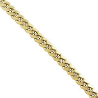 Thumbnail for Mens Hollow Cuban Link Bracelet in 14k Yellow Gold