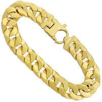 Thumbnail for Solid Cuban Link Bracelet in 14k Yellow Gold