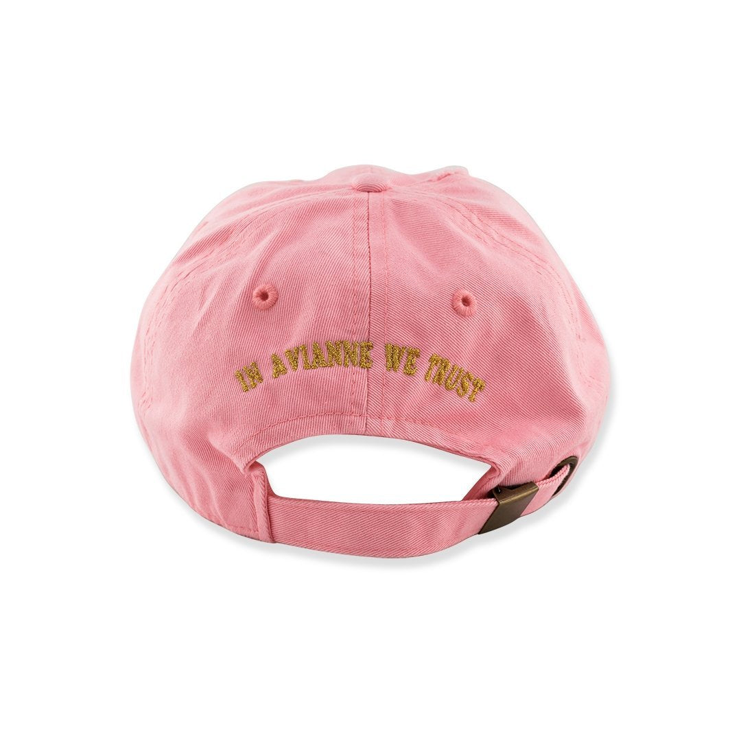 Avianne Baby Pink Distressed Cap