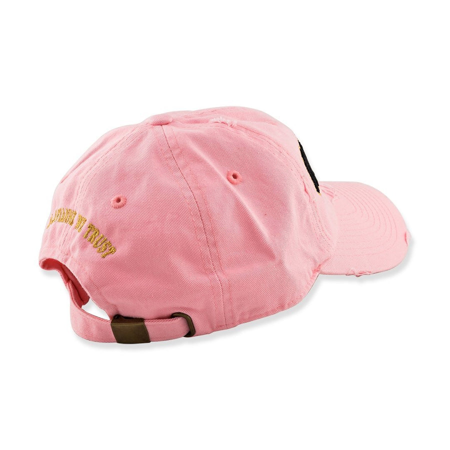 Avianne Baby Pink Distressed Cap