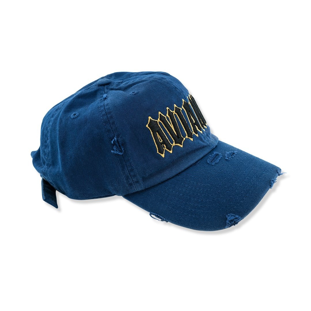 Avianne Blue Distressed Cap