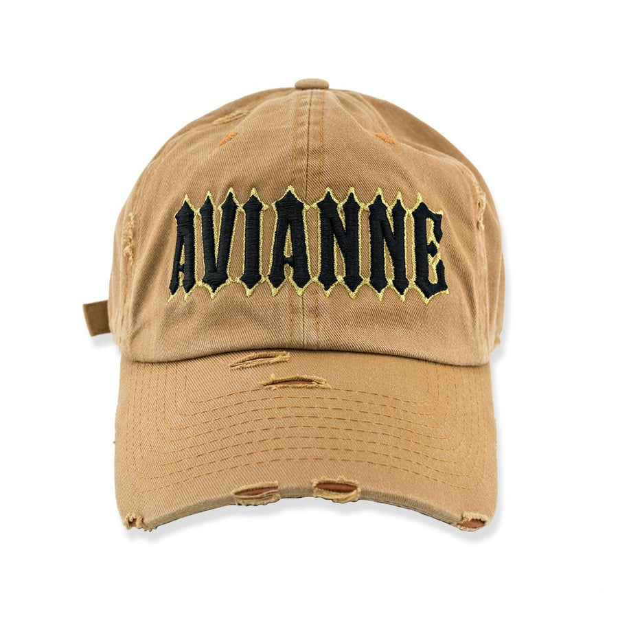 Avianne Brown Distressed Cap