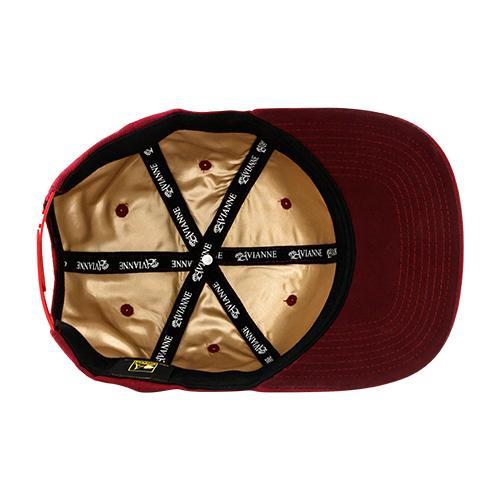 Avianne Burgundy Cap with Rose Logo
