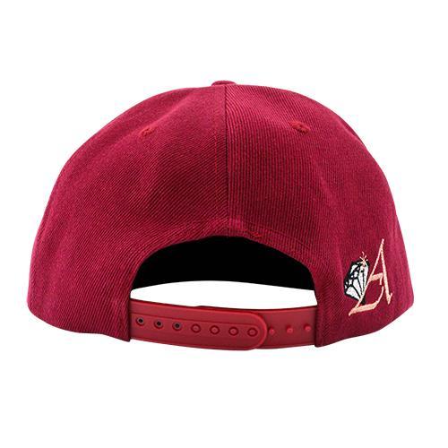 Avianne Burgundy Cap with Rose Logo