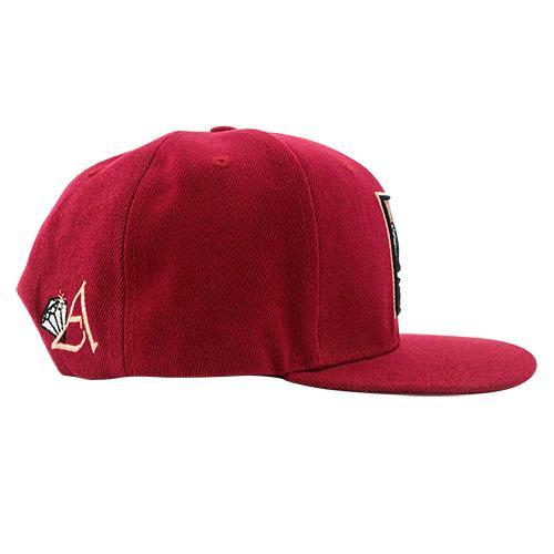 Avianne Burgundy Cap with Rose Logo