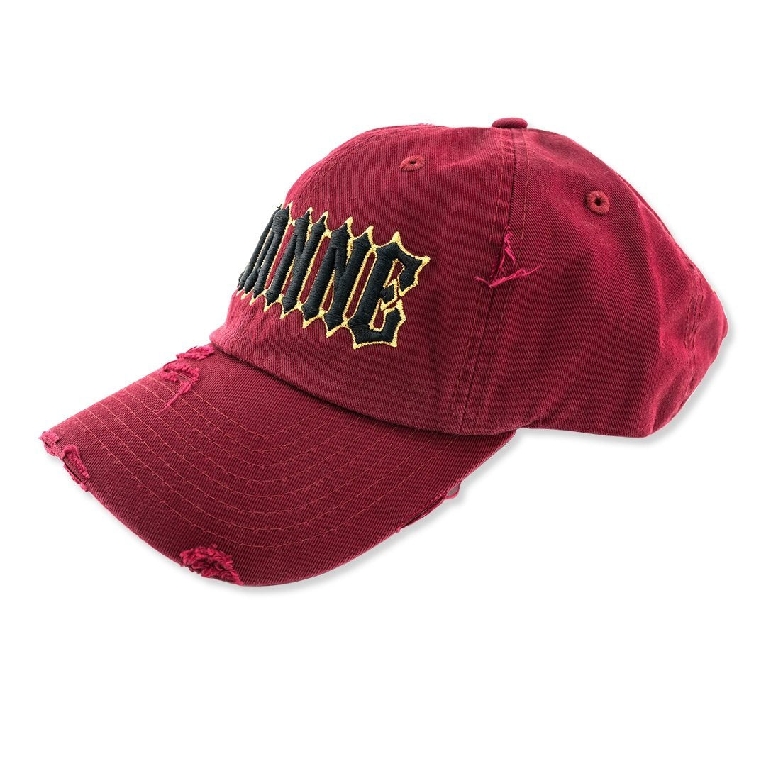 Avianne Burgundy Distressed Cap