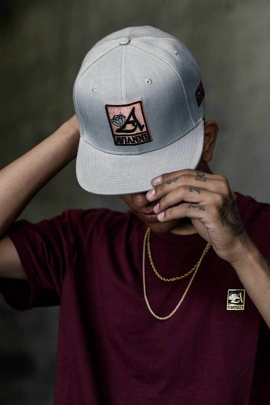 Avianne Gray Cap White Logo Avianne Jewelers