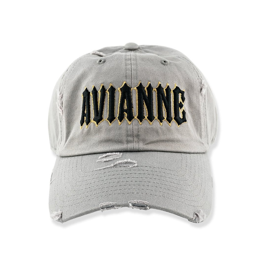 Avianne Gray Distressed Cap