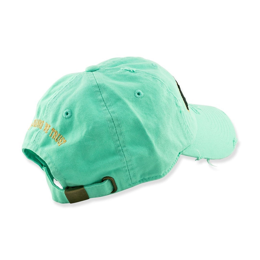 Avianne Mint Green Distressed Cap