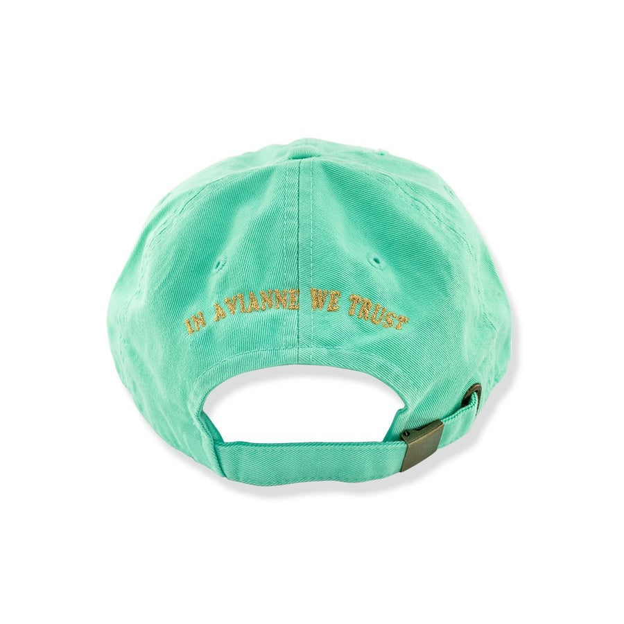 Avianne Mint Green Distressed Cap