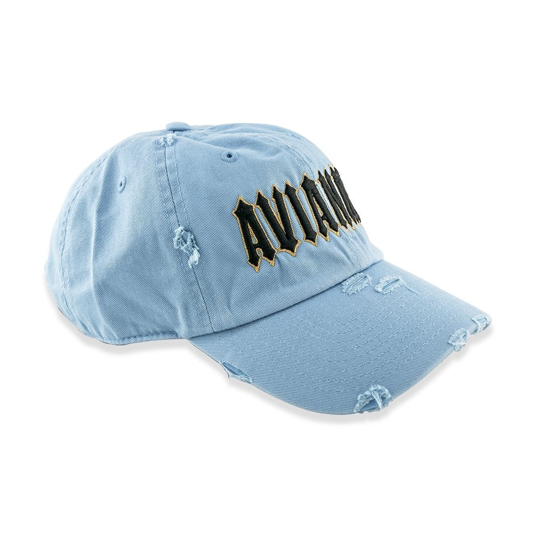 Avianne Sky Blue Distressed Cap