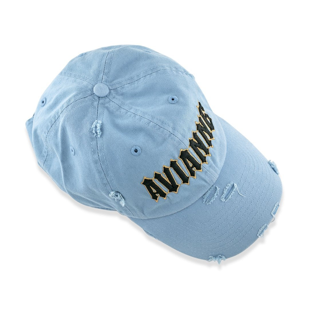 Avianne Sky Blue Distressed Cap