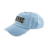 Thumbnail for Avianne Sky Blue Distressed Cap