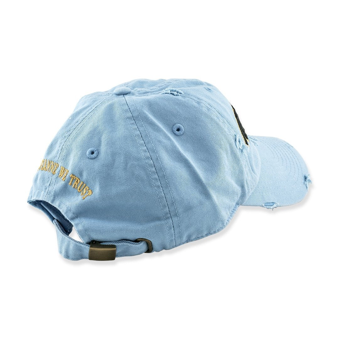 Avianne Sky Blue Distressed Cap