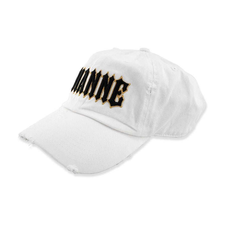 Avianne White Distressed Cap