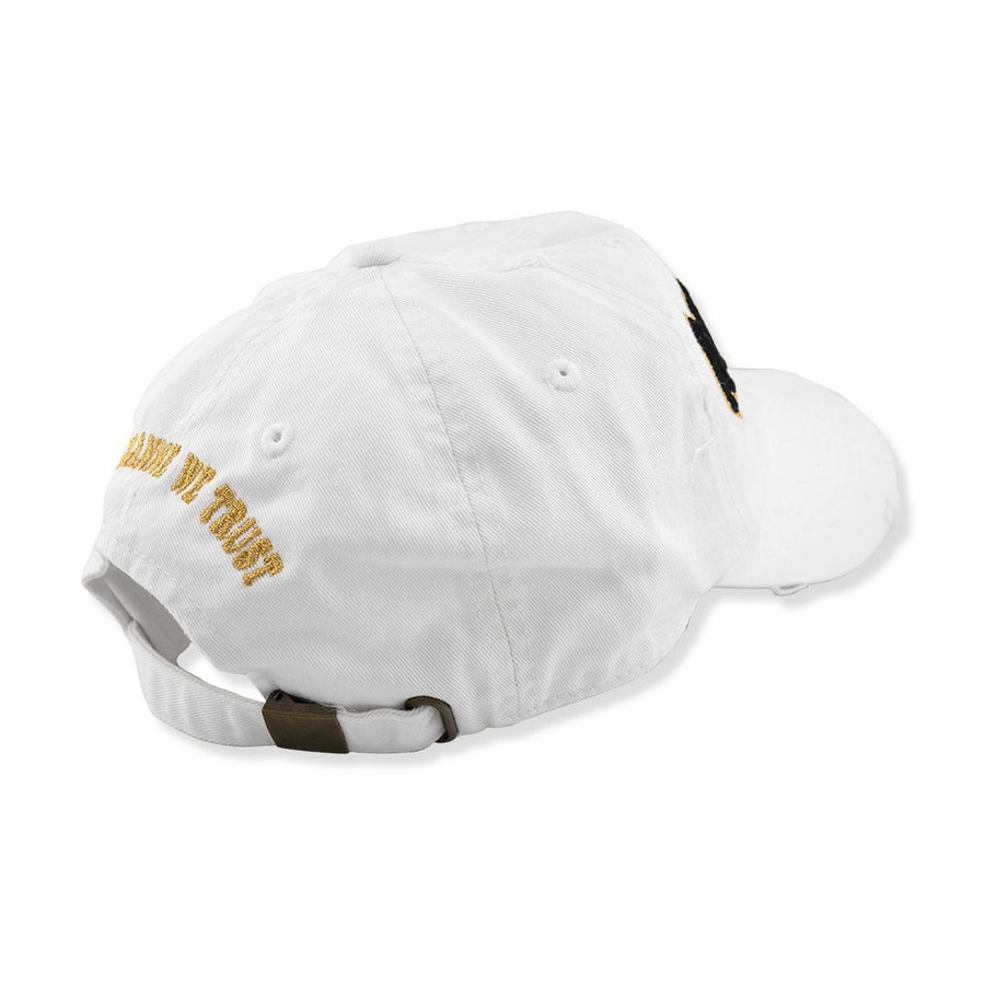 Avianne White Distressed Cap