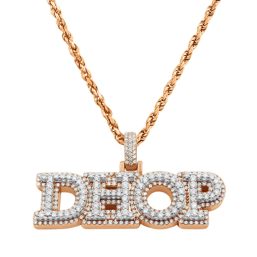 "DHOP" 4 Letter Diamond Name Plate