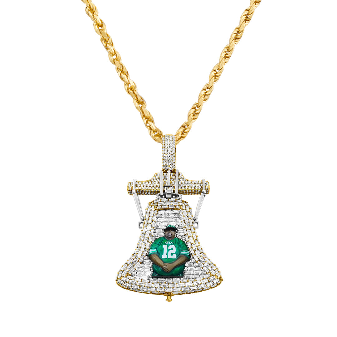 Diamond Baguette Memory Pendant