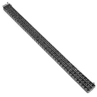 Thumbnail for 10K Solid White Gold Mens Black Diamond Bracelet 47.50 Ctw