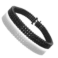 Thumbnail for 14K Black Rhodium Plated Black Diamond Bracelet 4.84 Ctw