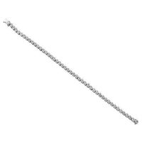 Thumbnail for 14K Solid White Gold Womens Clarity Enhanced Diamond Tennis Bracelet 5.60 Ctw