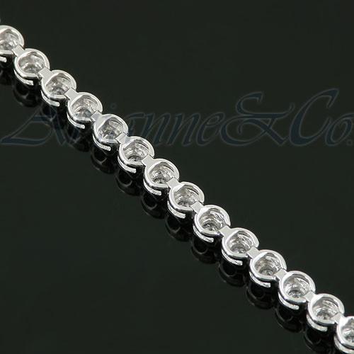 14K Solid White Gold Womens Diamond Tennis Bracelet 1.50 Ctw