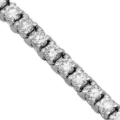 14K Solid White Gold Womens Diamond Tennis Bracelet 3.50 Ctw