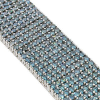 Thumbnail for 14K White Solid Gold Blue Diamond Mens Bracelet 64.35 Ctw