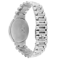 Thumbnail for 14K White Solid Gold Mens Diamond Bracelet With Crown 5.68 Ctw