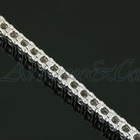 Thumbnail for 14K White Solid Gold Womens Diamond Tennis Bracelet 4.85 Ctw