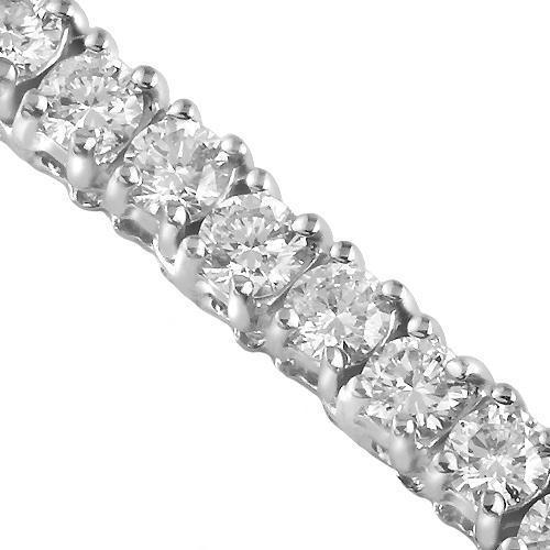 14K White Solid Gold Womens Diamond Tennis Bracelet 8.03Ctw