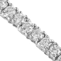 Thumbnail for 14K White Solid Gold Womens Diamond Tennis Bracelet 8.03Ctw