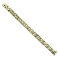 Thumbnail for 14K Yellow Solid Gold Mens Diamond Bracelet 2.50  Ctw