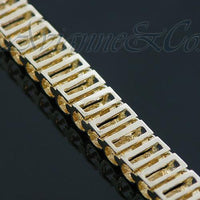 Thumbnail for 14K Yellow Solid Gold Womens Diamond Bracelet 1.65 Ctw