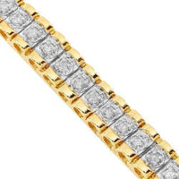 Thumbnail for 14K Yellow Solid Gold Womens Diamond Bracelet 1.65 Ctw