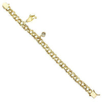 Thumbnail for Diamond Charm Bracelet in 14k Yellow Gold 8.2mm 0.25 Ctw
