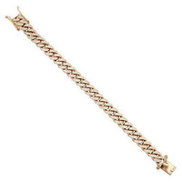 Thumbnail for Diamond Cuban Link Bracelet in 14k Yellow Gold 7 Ctw