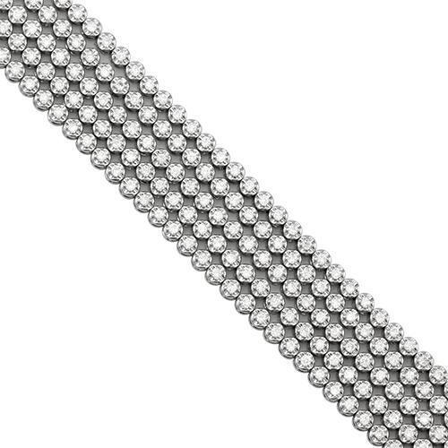 Diamond Five Row Tennis Bracelet in 14k White Gold 7 Ctw