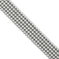 Thumbnail for Diamond Five Row Tennis Bracelet in 14k White Gold 7 Ctw