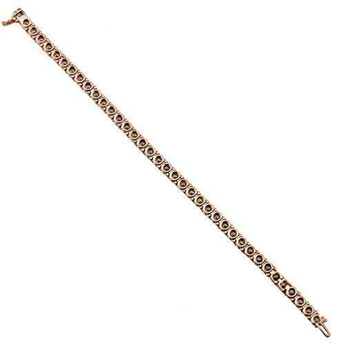 Diamond Tennis Bracelet in 14k Rose Gold 13 Ctw