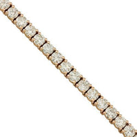 Thumbnail for Diamond Tennis Bracelet in 14k Rose Gold 15 Ctw