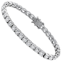 Thumbnail for Diamond Tennis Bracelet in 14k White Gold 15 Ctw
