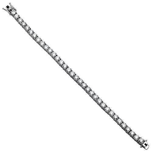 Diamond Tennis Bracelet in 14k White Gold 15 Ctw