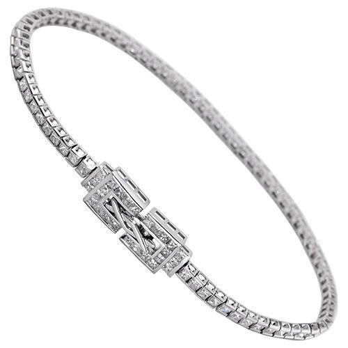 Diamond Tennis Bracelet in 14k White Gold 5 Ctw