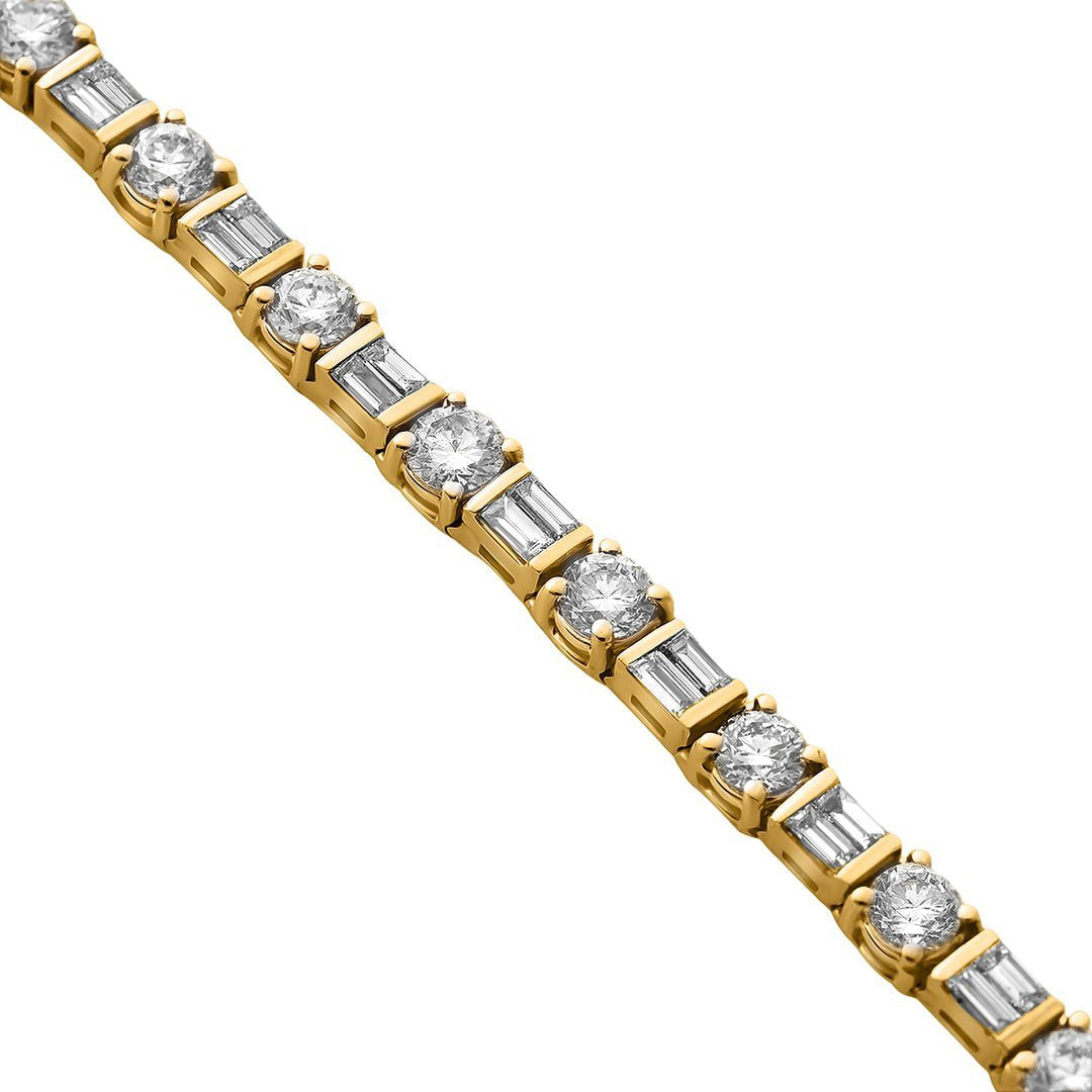 Diamond Tennis Bracelet in 14k Yellow Gold 10.15 Ctw