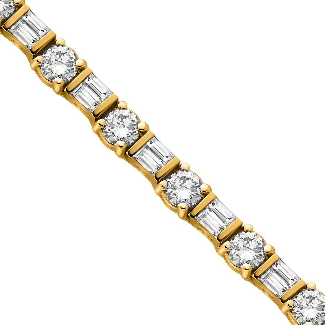 Yellow Diamond Tennis Bracelet in 14k Yellow Gold 10.15 Ctw