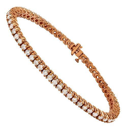 Diamond Tennis Bracelet in 14k Yellow Gold 7.77 Ctw