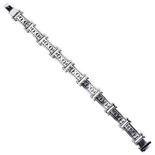 Diamond Tree Row Bracelet in 14k White Gold 8 Ctw