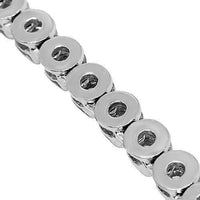 Thumbnail for 10K White Gold Mens Classic Diamond Tennis Chain 11.00 Ctw